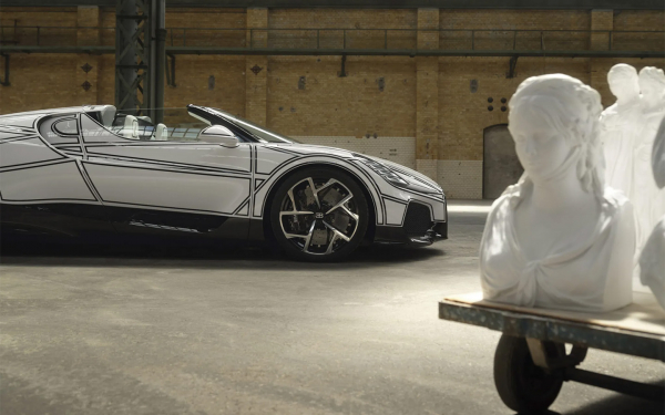 
            Bugatti представила уникальный родстер Mistral. Он сделан из фарфора
        