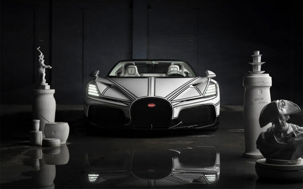 
            Bugatti представила уникальный родстер Mistral. Он сделан из фарфора
        